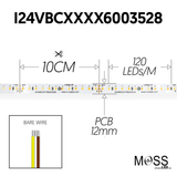 Clearance - FlexLED Bi-Colour 3000K - 5600K 24V 120 LED/meter