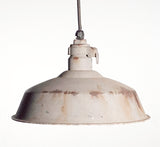 Pendant Light - White Metal - Rusty