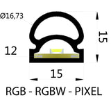 DiffuseFlex LED RGB+W (5500K) 10M