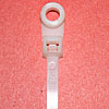 Cable Tie - Mounting Hole - White - 14", 50lb - 500pk