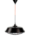 Pendant Light - Black Metal w/Cage