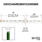 FlexLED Chameleon 24V (Fully Bendable) Indoor Bare Wire RGBA