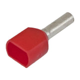 Ferrules - Red - Twin - 18AWG 8MM - 500PK